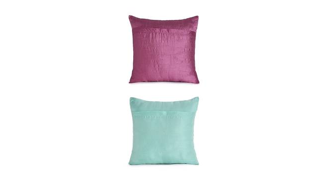 Arlo Cushion Cover Set of 2 (Pink, 41 x 41 cm  (16" X 16") Cushion Size) by Urban Ladder - Cross View Design 1 - 439687