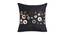 Auden Cushion Cover Set of 2 (Black, 41 x 41 cm  (16" X 16") Cushion Size) by Urban Ladder - Front View Design 1 - 439735