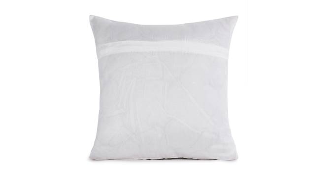 Ash Cushion Cover Set of 2 (White, 41 x 41 cm  (16" X 16") Cushion Size) by Urban Ladder - Cross View Design 1 - 439746