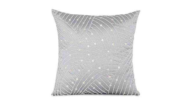 Billie Cushion Cover Set of 2 (Grey, 41 x 41 cm  (16" X 16") Cushion Size) by Urban Ladder - Front View Design 1 - 439786