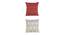 Beckett Cushion Cover Set of 2 (Red, 41 x 41 cm  (16" X 16") Cushion Size) by Urban Ladder - Front View Design 1 - 439787