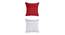 Beckett Cushion Cover Set of 2 (Red, 41 x 41 cm  (16" X 16") Cushion Size) by Urban Ladder - Cross View Design 1 - 439795