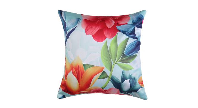 Brownsville Cushion Cover Set of 2 (Blue, 41 x 41 cm  (16" X 16") Cushion Size) by Urban Ladder - Front View Design 1 - 439835