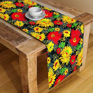 Writing Table Design Yellow Polyester Polypropylene Table Runner