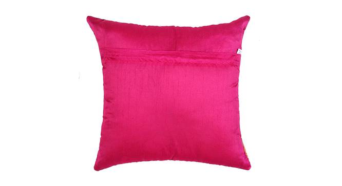 Ellis Cushion Cover Set of 2 (Pink, 41 x 41 cm  (16" X 16") Cushion Size) by Urban Ladder - Cross View Design 1 - 440123