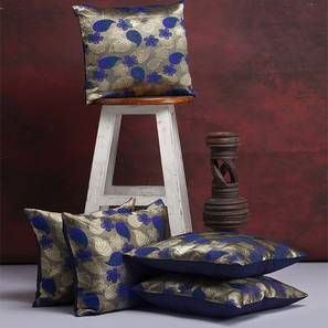 Home Decor In Bangalore Design Ferry Cushion Cover Set of 5 (Purple, 41 x 41 cm  (16" X 16") Cushion Size)
