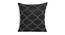 Greta Cushion Cover Set of 2 (Black, 41 x 41 cm  (16" X 16") Cushion Size) by Urban Ladder - Front View Design 1 - 440251