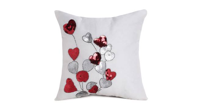 Greer Cushion Cover Set of 2 (White, 41 x 41 cm  (16" X 16") Cushion Size) by Urban Ladder - Front View Design 1 - 440252