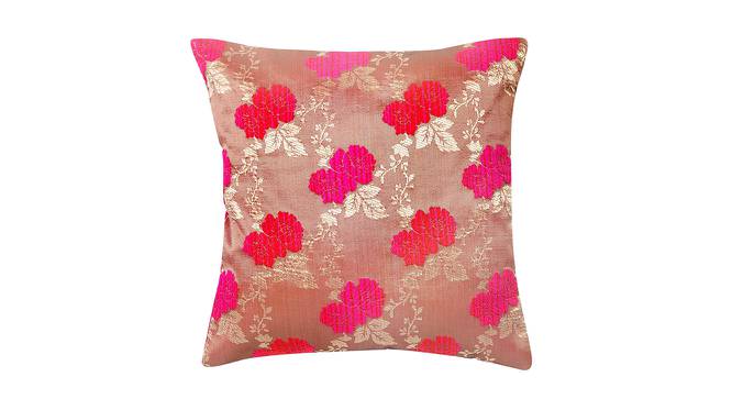 Homecrest Cushion Cover Set of 2 (Pink, 41 x 41 cm  (16" X 16") Cushion Size) by Urban Ladder - Front View Design 1 - 440364