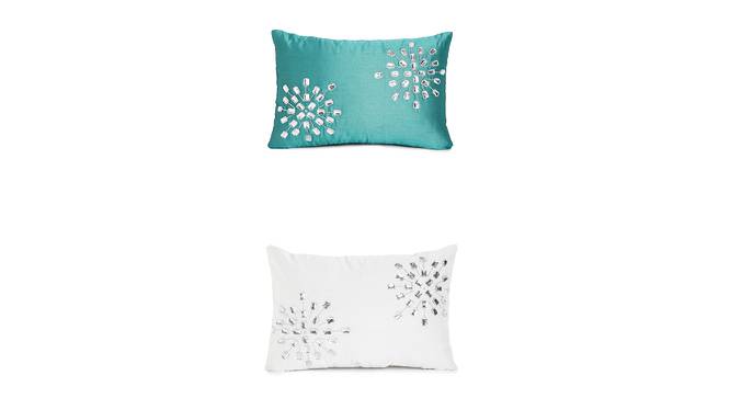 Ione Cushion Cover Set of 2 (30 x 46 cm  (12" X 18") Cushion Size, Multicolor) by Urban Ladder - Front View Design 1 - 440369