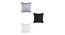 Hugo Cushion Cover Set of 3 (41 x 41 cm  (16" X 16") Cushion Size, Multicolor) by Urban Ladder - Cross View Design 1 - 440385