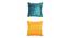 Jupiter Cushion Cover Set of 2 (Yellow, 41 x 41 cm  (16" X 16") Cushion Size) by Urban Ladder - Cross View Design 1 - 440446