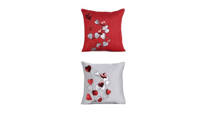 Jagger Cushion Cover Set of 5 (41 x 41 cm  (16" X 16") Cushion Size, Multicolor) by Urban Ladder - Cross View Design 1 - 440447