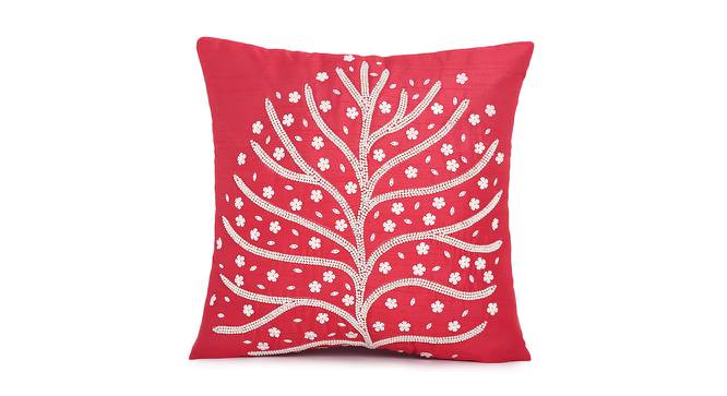 Marlowe Cushion Cover Set of 2 (Red, 41 x 41 cm  (16" X 16") Cushion Size) by Urban Ladder - Front View Design 1 - 440645