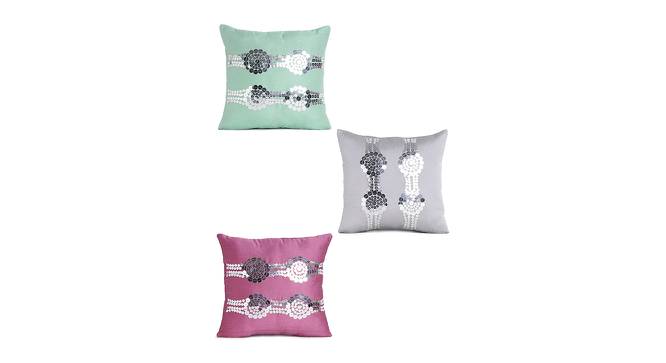 Mishka Cushion Cover Set of 5 (41 x 41 cm  (16" X 16") Cushion Size, Multicolor) by Urban Ladder - Front View Design 1 - 440652