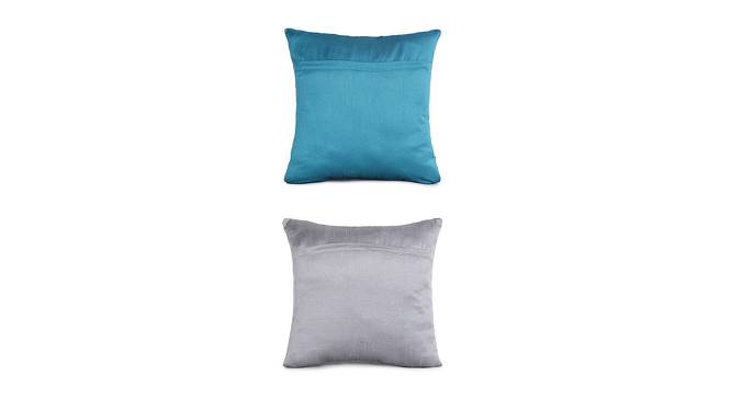 Mikkel Cushion Cover Set of 2 (Grey, 41 x 41 cm  (16" X 16") Cushion Size) by Urban Ladder - Cross View Design 1 - 440662