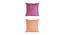 Milo Cushion Cover Set of 2 (41 x 41 cm  (16" X 16") Cushion Size, Peach) by Urban Ladder - Cross View Design 1 - 440666
