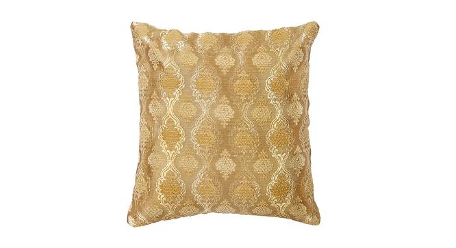 Odessa Cushion Cover Set of 2 (Gold, 41 x 41 cm  (16" X 16") Cushion Size) by Urban Ladder - Front View Design 1 - 440720