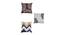 Olive Cushion Cover Set of 5 (Blue, 41 x 41 cm  (16" X 16") Cushion Size) by Urban Ladder - Front View Design 1 - 440725