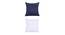 Monroe Cushion Cover Set of 2 (Navy, 41 x 41 cm  (16" X 16") Cushion Size) by Urban Ladder - Cross View Design 1 - 440733