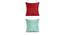 Nico Cushion Cover Set of 2 (Green, 41 x 41 cm  (16" X 16") Cushion Size) by Urban Ladder - Cross View Design 1 - 440740