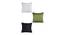 Orlando Cushion Cover Set of 5 (41 x 41 cm  (16" X 16") Cushion Size, Multicolor) by Urban Ladder - Design 1 Side View - 440755