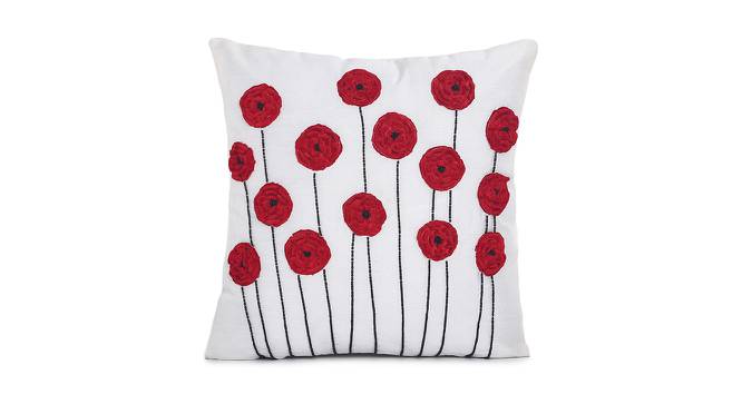 Palmer Cushion Cover Set of 2 (White, 41 x 41 cm  (16" X 16") Cushion Size) by Urban Ladder - Front View Design 1 - 440801