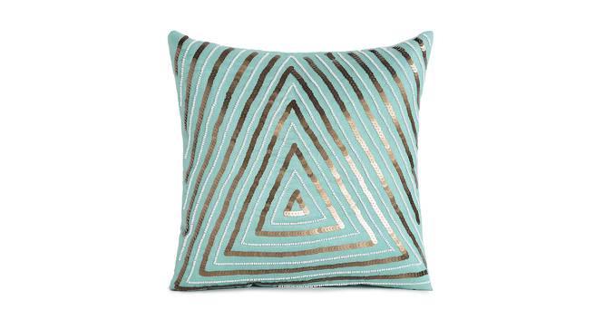 Otto Cushion Cover Set of 2 (Green, 41 x 41 cm  (16" X 16") Cushion Size) by Urban Ladder - Front View Design 1 - 440809