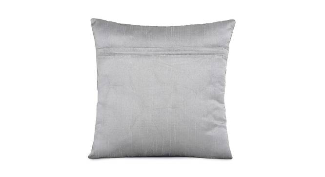 Pearl Cushion Cover Set of 2 (Grey, 41 x 41 cm  (16" X 16") Cushion Size) by Urban Ladder - Cross View Design 1 - 440814