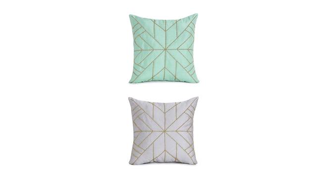 Orson Cushion Cover Set of 5 (41 x 41 cm  (16" X 16") Cushion Size, Multicolor) by Urban Ladder - Cross View Design 1 - 440818