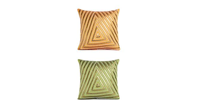 Poppy Cushion Cover Set of 2 (41 x 41 cm  (16" X 16") Cushion Size, Multicolor) by Urban Ladder - Front View Design 1 - 440865