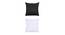 Regina Cushion Cover Set of 2 (Black, 41 x 41 cm  (16" X 16") Cushion Size) by Urban Ladder - Cross View Design 1 - 440927
