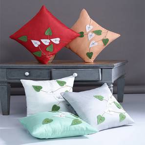 Home Decor In Bangalore Design Salinger Cushion Cover Set of 5 (41 x 41 cm  (16" X 16") Cushion Size, Multicolor)