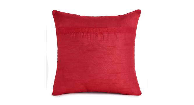 Sebastian Cushion Cover Set of 2 (Red, 41 x 41 cm  (16" X 16") Cushion Size) by Urban Ladder - Cross View Design 1 - 441044