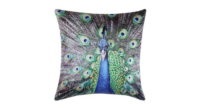 Spring Creek Cushion Cover Set of 2 (Blue, 41 x 41 cm  (16" X 16") Cushion Size) by Urban Ladder - Front View Design 1 - 441097