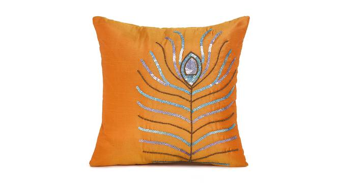 Waverly Cushion Cover Set of 2 (Yellow, 41 x 41 cm  (16" X 16") Cushion Size) by Urban Ladder - Front View Design 1 - 441163