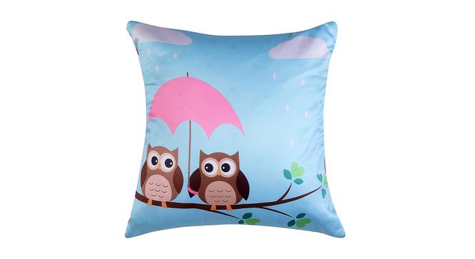 Wyckoff Cushion Cover Set of 2 (Blue, 41 x 41 cm  (16" X 16") Cushion Size) by Urban Ladder - Front View Design 1 - 441217