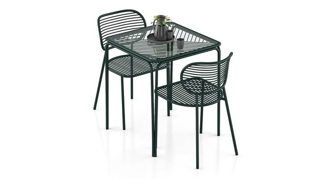Joyce Outdoor Metal Dining Set (Green) by Urban Ladder - Design 1 Full View - 441695
