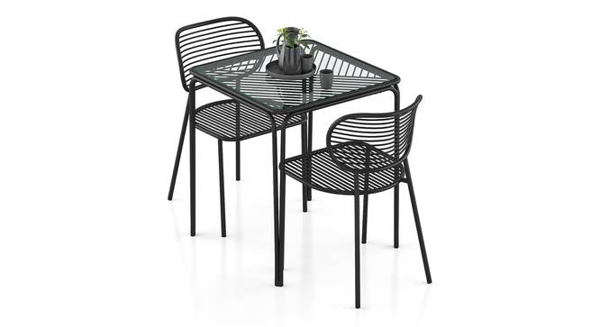 Joyce Outdoor Metal Dining Set (Black) by Urban Ladder - Design 1 Full View - 441704
