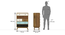 Dasteen Chest of Six Drawer (Semi Gloss Finish) by Urban Ladder - Design 1 Dimension - 441719