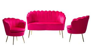 Cardiff Fabric Sofa Set - Pink