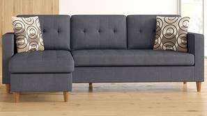 Delight Sectional Fabric Sofa - Grey