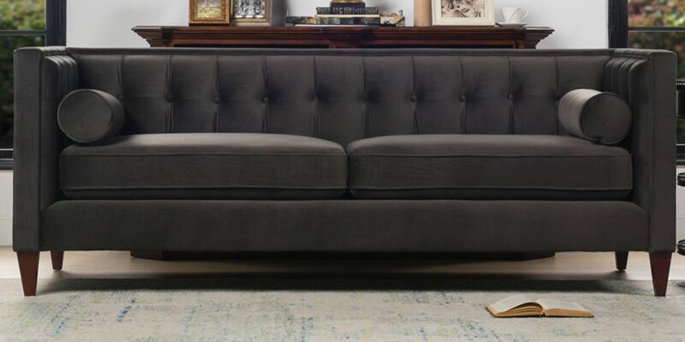 Filton Fabric Sofa - Dark Grey by Urban Ladder - - 