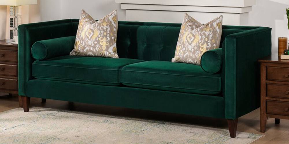 Filton Fabric Sofa - Green by Urban Ladder - - 