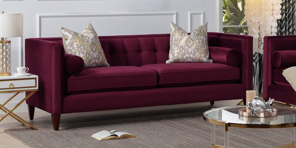 Filton Fabric Sofa - Purple by Urban Ladder - - 