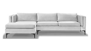Lima Sectional Fabric Sofa - Light Grey