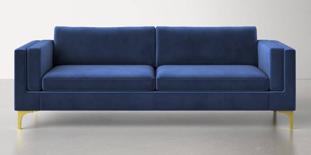 Medan Fabric Sofa - Blue by Urban Ladder - - 