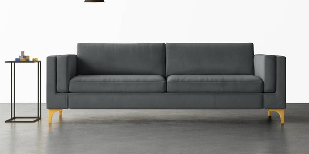 Medan Fabric Sofa - Grey by Urban Ladder - - 