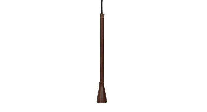 Aloha Hanging Lamp (Brown, Stainless Steel Shade Colour, Primary Shade Material) by Urban Ladder - Front View Design 1 - 442242