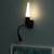 Louanna wall lamp black lp